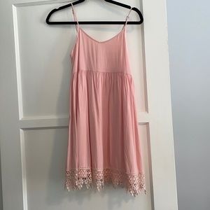 Entro pink midi dress, size small